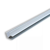 Планка для мебельного щита угловая (ёлочка) 6мм алюминий матовый