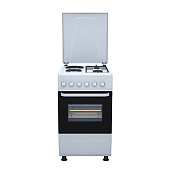 Плита RBN 50х60см 2 газ+2 электро белая FS5223MAZW