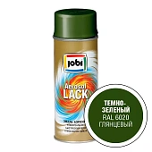 Эмаль аэрозольная Jobi Ral 6020 глянцевая темно-зеленая