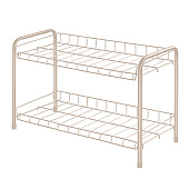 Этажерка ЭТ3 бежевый металлик