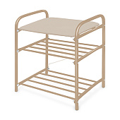 Банкетка Б1-1 слоновая кость, бежевый металлик