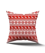 Подушка Праздничный мотив красный 40х40см