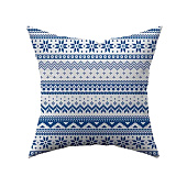 Подушка Праздничный фон синий 40х40см