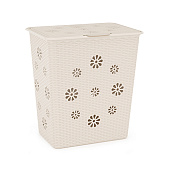Корзина для белья Плетенка 60л, слоновая кость