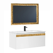 Комплект BOSTON 1000см  (тумба подвес.,раковина,зеркало) Турция