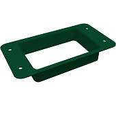 Приемник воды прямоугольный RAL 6005 зеленый мох
