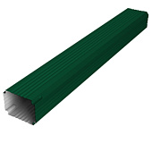 Труба гофрированная 76х102 мм RAL 6005 зеленый мох (1м)