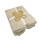 Плед микрофибра Rays 200х220см бежевый