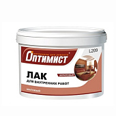 Лак акриловый матовый для внутренних работ Оптимист 0,9 кг L209
