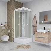 Душевая кабина 800х800х2150мм высокий поддон Niagara Promo P80/26Q/MT