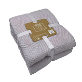 Плед микрофибра Carre 200х220см розовый