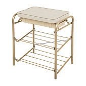 Банкетка НБ2 светло-золотой, слоновая кость