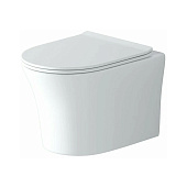 Унитаз GR-4475S Style 490х365х355мм подвесной безободковый с тонкой крышкой