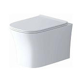 Унитаз GR-4474S Style 485х355х350мм подвесной безободковый с тонкой крышкой