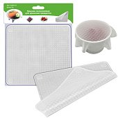 Крышка силиконовая для хранения продуктов 19х19 см VL80-172