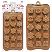 Форма для шоколадных конфет силиконовая Букет VL80-331