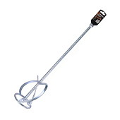 Насадка-миксер оцинкованная 120х600мм М14 для строительных смесей Вихрь