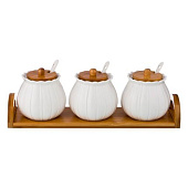 Набор сахарниц Lefard Native с ложками 3 шт на подставке