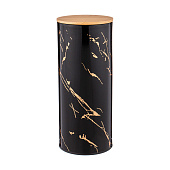 Емкость для пищевых продуктов 2,3л Agness Fantasy Спагетти черный мрамор