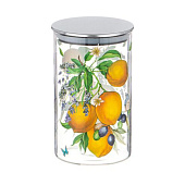 Емкость для сыпучих Agness Прованс Лимоны 1200мл жаропрочное стекло