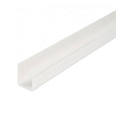 Профиль "L" для панелей ПВХ 8мм 3,0м белый глянцевый 001-0 Идеал Ламини