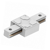 Коннектор для однофазного шинопровода прямой LEEK белый (100)