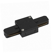 Коннектор для однофазного шинопровода прямой LEEK черный (100)