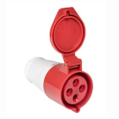 Розетка  переносная 224 3Р+РЕ 32А 380В IP44 EKF