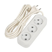 Удлинитель Эксперт 3 гнезда 3м 10А/2,2кВт без заземления ПВС 2х0,75 EKF