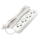 Удлинитель Эксперт 4 гнезда 5м 10А/2,2кВт без заземления ПВС 2х0,75 EKF