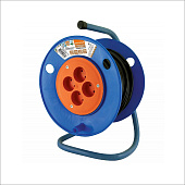 Удлинитель на катушке силовой народный 4 гнезда ПВС 3500 Вт с/з 30м УС1-43131