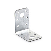 Пластина перф.угловая 50х 50х35х2,0мм (белый цинк 1 шт)