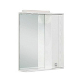 Шкаф-зеркало Onika Лига 52 белый правый с подсветкой