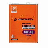 Масло моторное 5W-40 4л синтетика Autobacs бензин