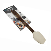 Лопатка силиконовая с деревянной ручкой 22см Bawar