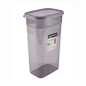 Банка для сыпучих продуктов 3,2л Peggy серая