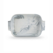 Форма для запекания 23х15х5см фарфоровая Marble