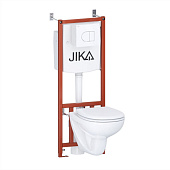 Комплект инсталляции с унитазом Dino с панелью белой и сиденьем