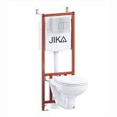 Комплект инсталляции с унитазом Dino с панелью хром и сиденьем