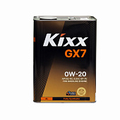 Масло моторное 0W-20 4л синтетика Kixx GX7 SQ API SQ-RC, ILSAC GF-7A бензин