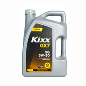 Масло моторное 5W-30 4л синтетика Kixx GX7 SQ API SQ-RC, ILSAC GF-7A бензин