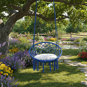 Кресло-гамак подвесное голубой JHH023