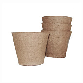 Горшочки торфяные ГазонCity 105х100 круглые с улучшенным дном