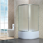 Душевая кабина 900х900х1950мм высокий поддон стекло матовое Niagara Eco NG-006-14