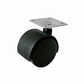 Колёсная опора d=40, без стопора, площадка 38х38