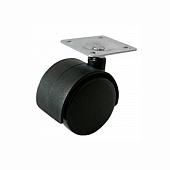 Колёсная опора d=50, без стопора, площадка 38х38