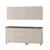 Кухонный гарнитур Ника 2,0 кашемир/паладина коричневая