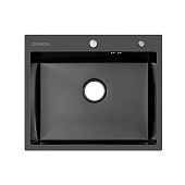 Кухонная мойка Orinza 600х505мм black из нержавеющей стали