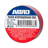Изолента 18мм 9.1м красная Abro