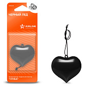 Ароматизатор подвесной Сердце черный лед Airline AFSE003